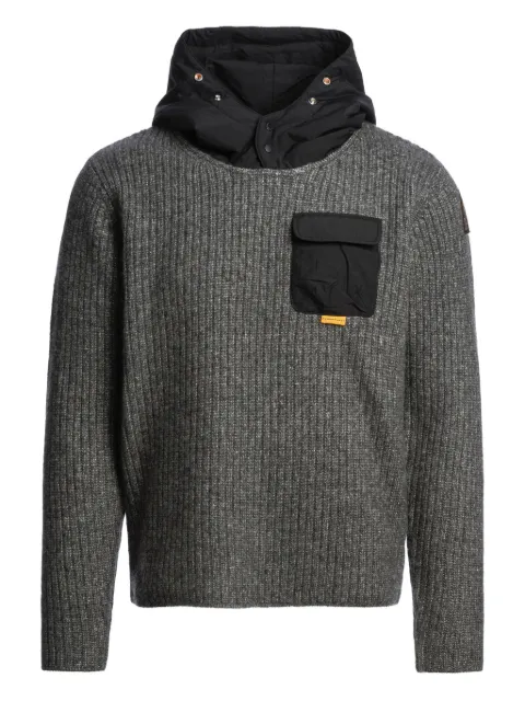 Parajumpers ribbed-knit hoodie