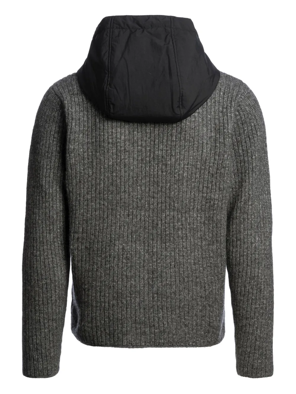 Parajumpers Ribgebreide hoodie Zwart