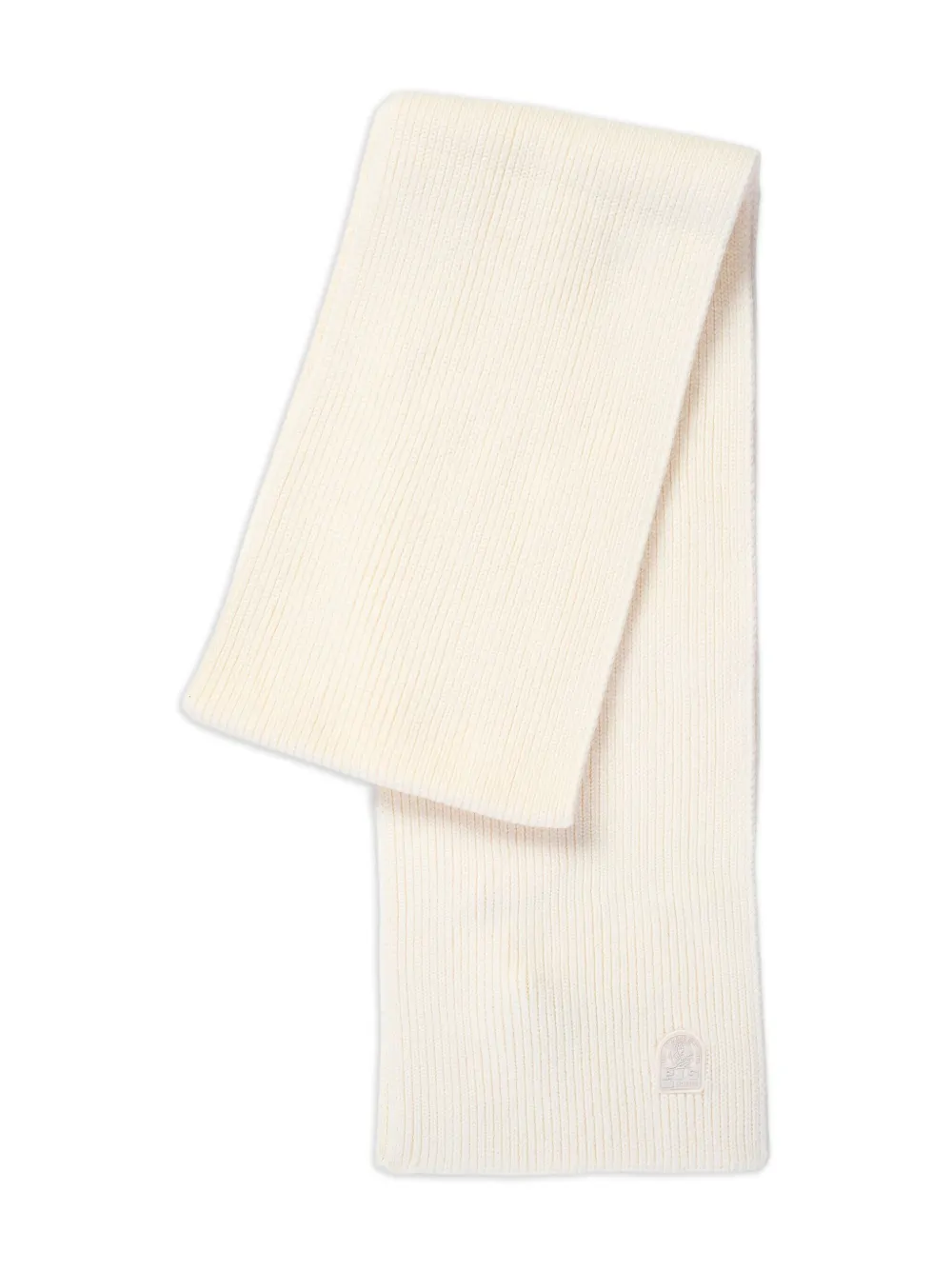 Parajumpers Ribbed Knit Scarf In White