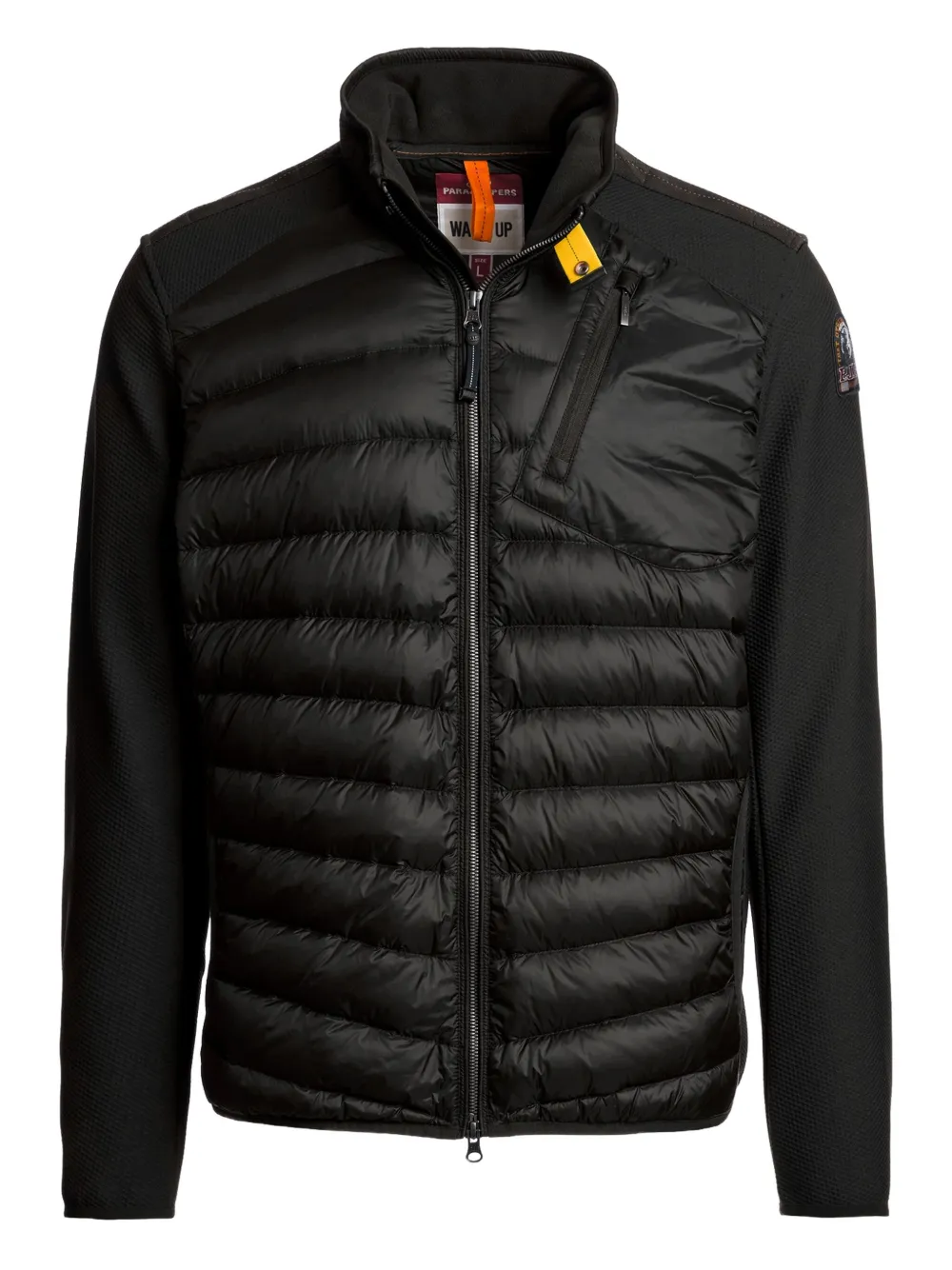 Parajumpers Jayden Quilted Panelled Jacket In Black