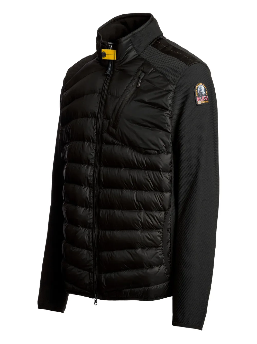 Parajumpers Jayden Quilted Panelled Jacket In Black
