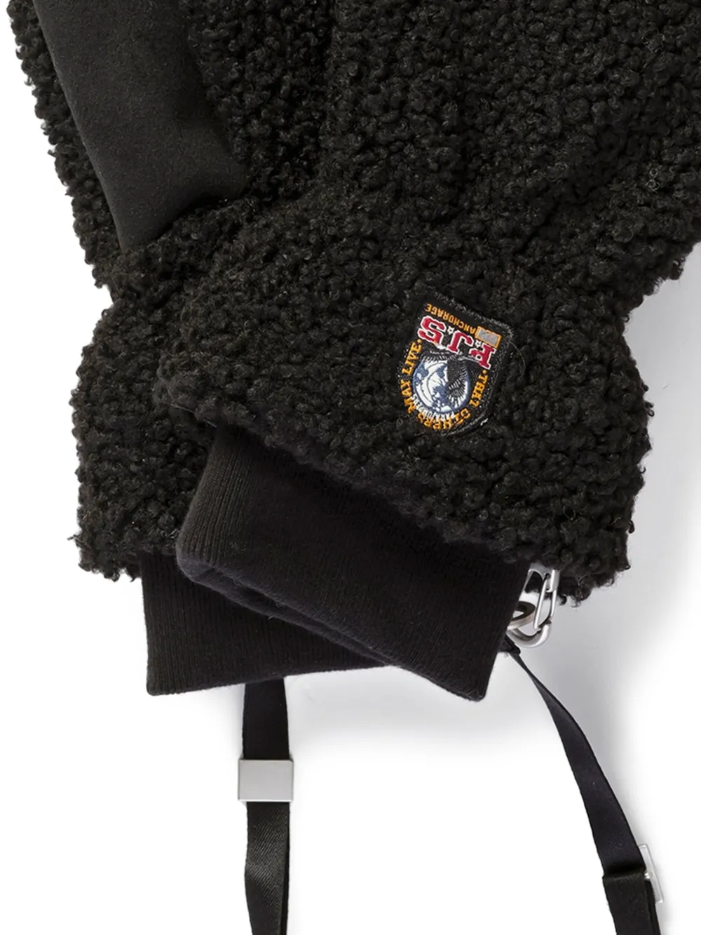 Parajumpers Fleece-trim Gloves In Black
