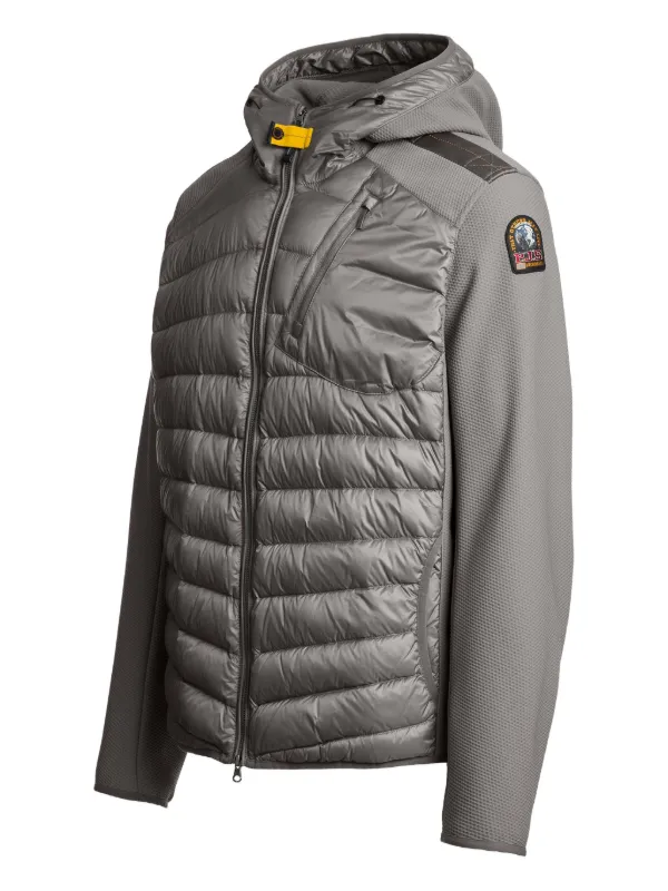 Parajumpers Nolan Quilted Hooded Jacket | Grey | FARFETCH JO