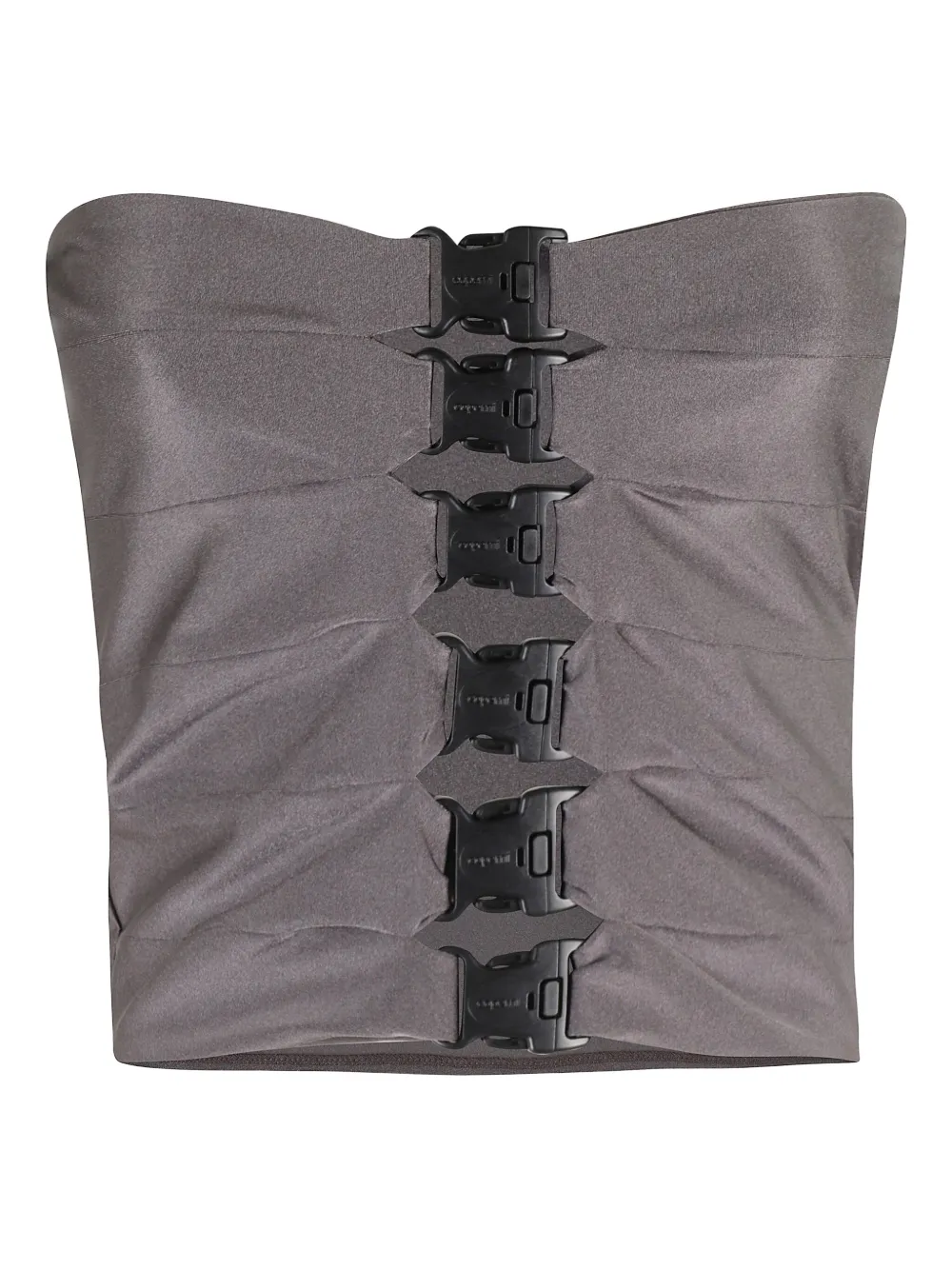 Coperni Strapless top met meerdere gesp Grijs