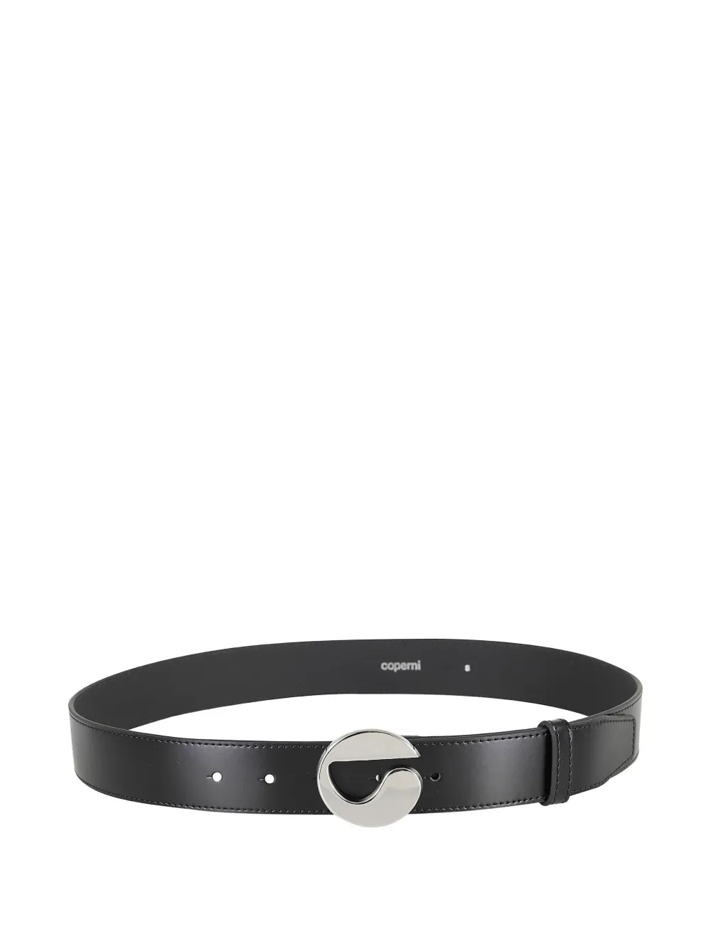 Coperni logo-buckle leather belt Zwart