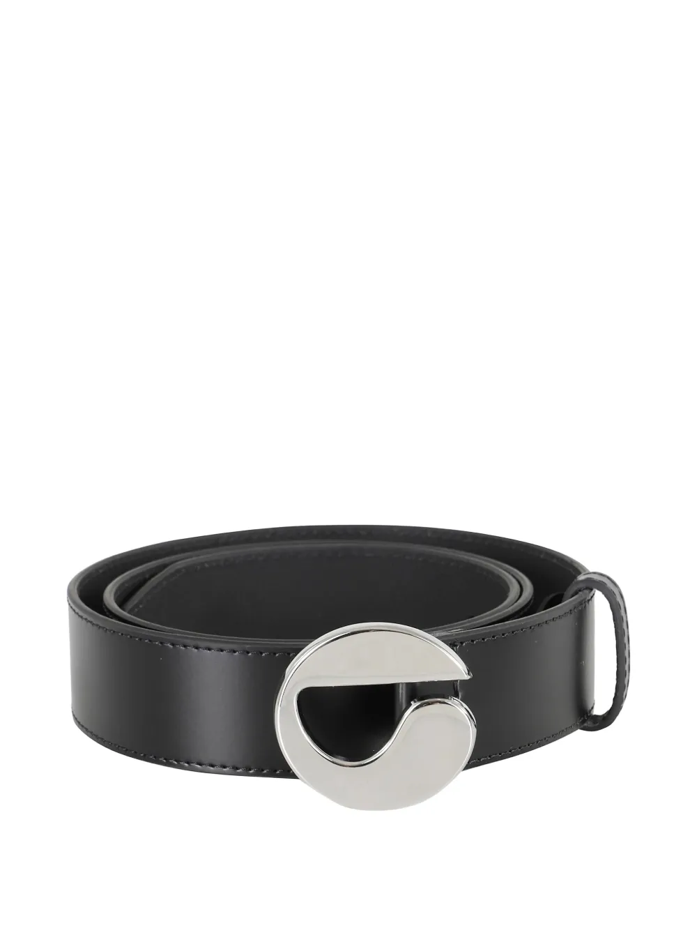 Coperni logo-buckle leather belt Zwart