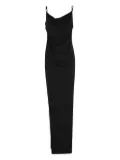 Coperni cowl-neck draped maxi dress - Black