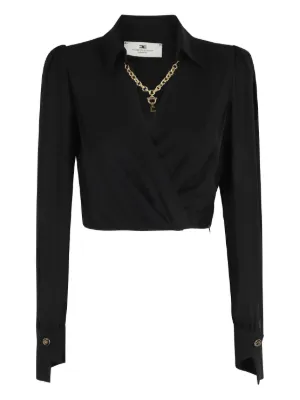 Tシャツ・カットソー ELISABETTA FRANCHI Women Tops BK69T51E2314 black Elisabetta Franchi Tops for Women - Shop on FARFETCH