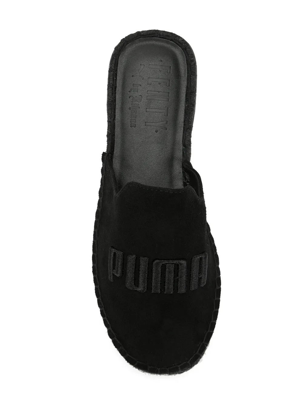 PUMA x Fenty by Rihanna suede "Black" espadrilles