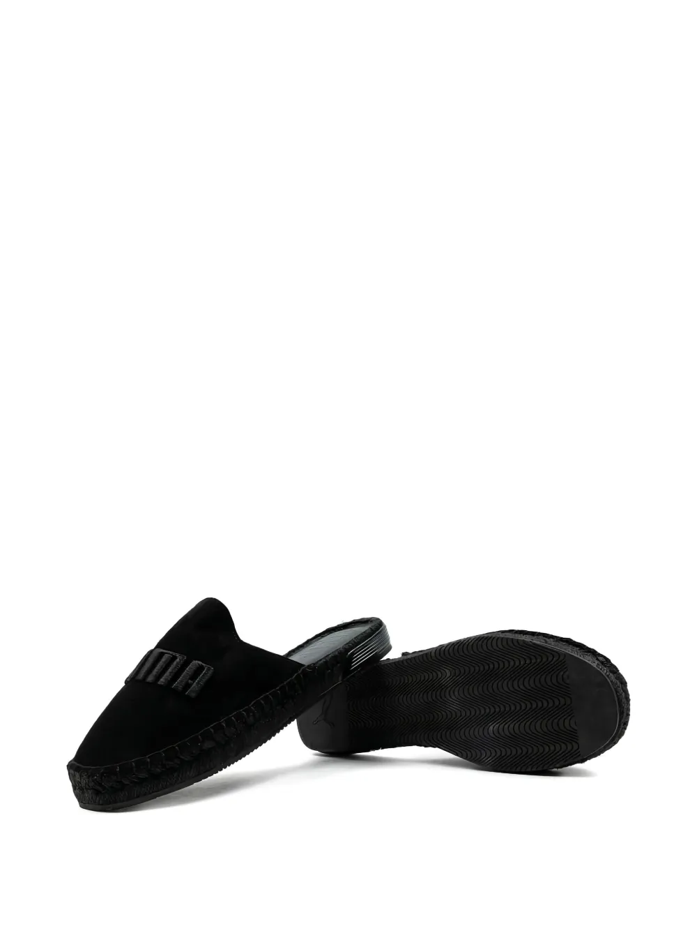 PUMA x Fenty by Rihanna suede "Black" espadrilles