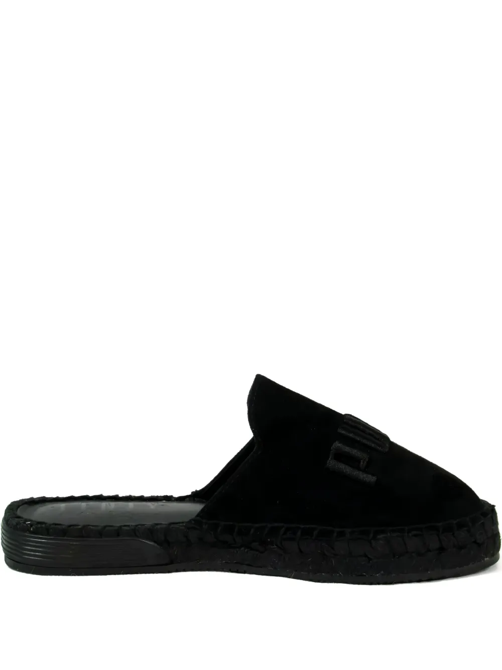 PUMA x Fenty by Rihanna suede "Black" espadrilles