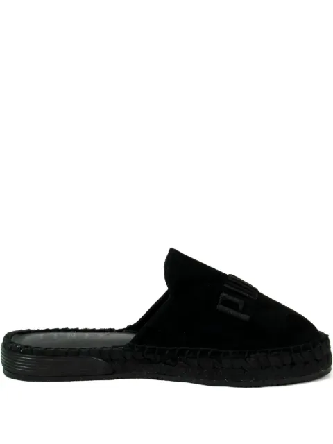 PUMA x Fenty by Rihanna suede "Black" espadrilles