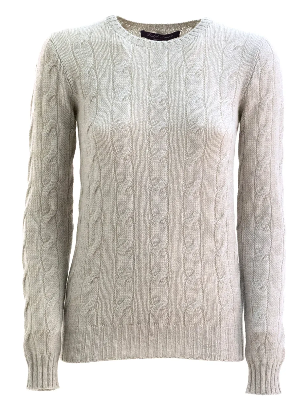 cable-knit long-sleeves sweater