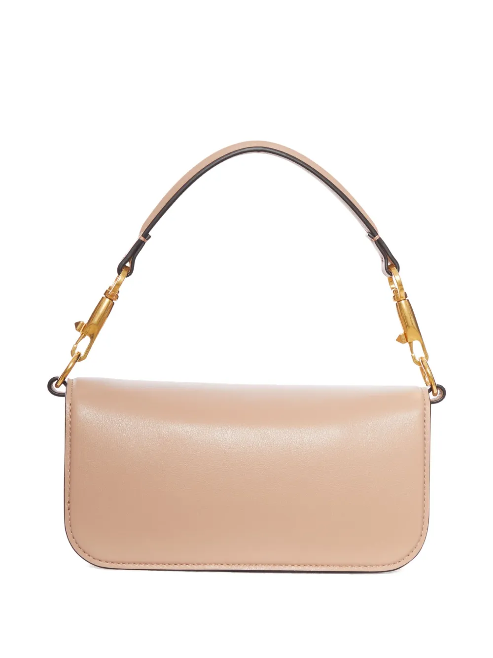 Valentino Garavani VLogo leren schoudertas verfraaid met parels Beige