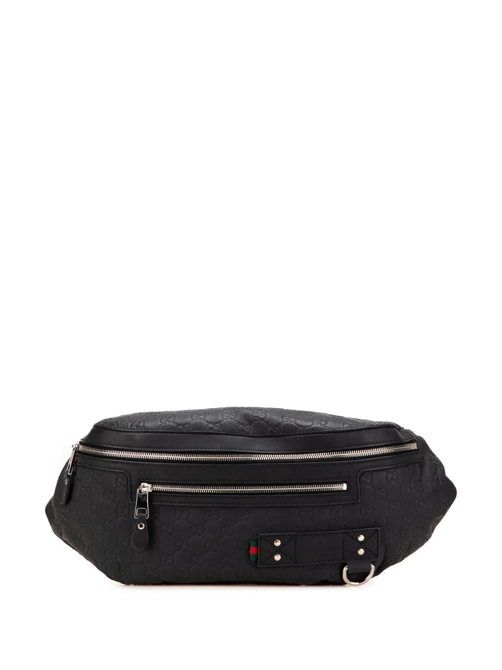 Gucci Pre-Owned 2000-2015 Guccissima Web belt bag | Black | Image 1