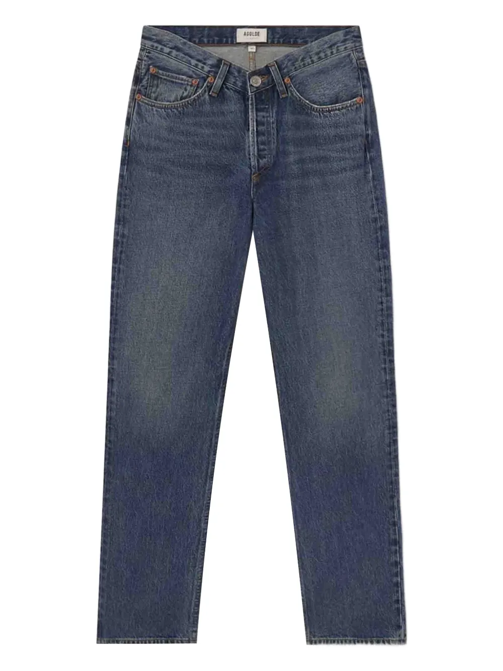 AGOLDE Kelly jeans met V-taille Blauw