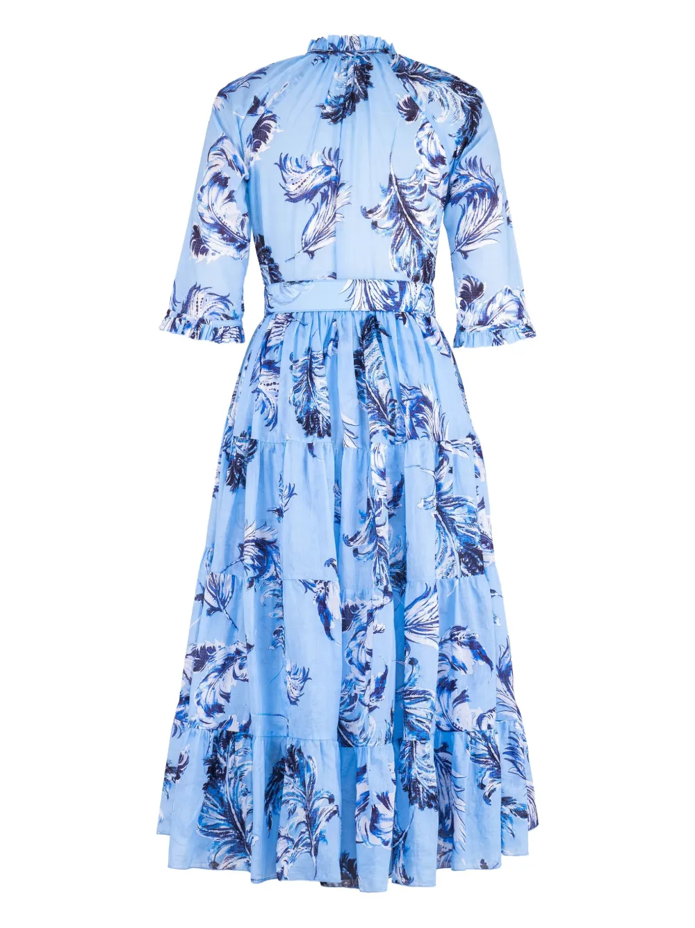 Samantha Sung Aster midi-jurk - Blauw