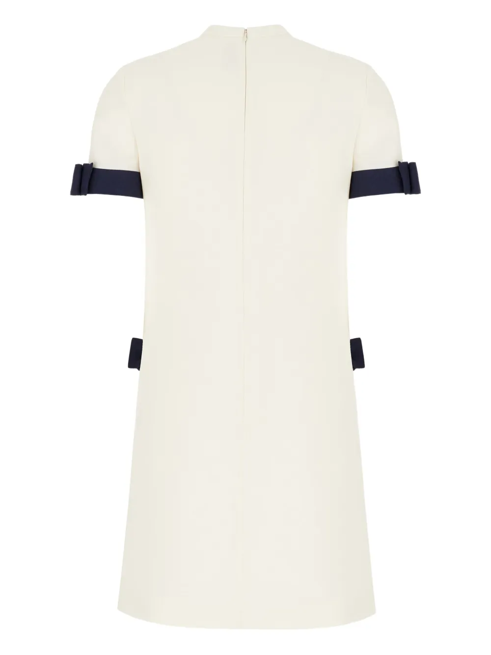 Valentino Garavani Mini-jurk met korte mouwen en strikdetail - Wit