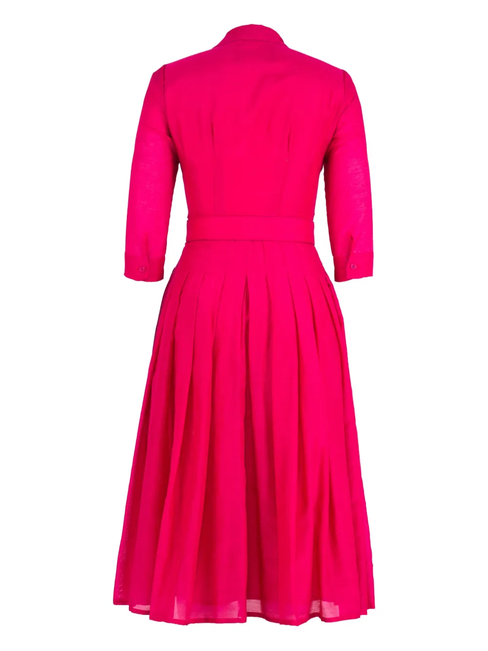 Samantha Sung Audrey midi-jurk met ceintuur en plooien Roze