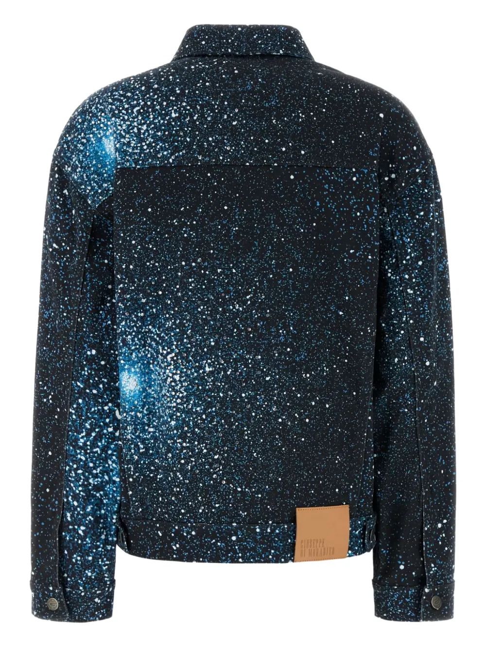 Giuseppe Di Morabito galaxy-print denim jacket Blauw