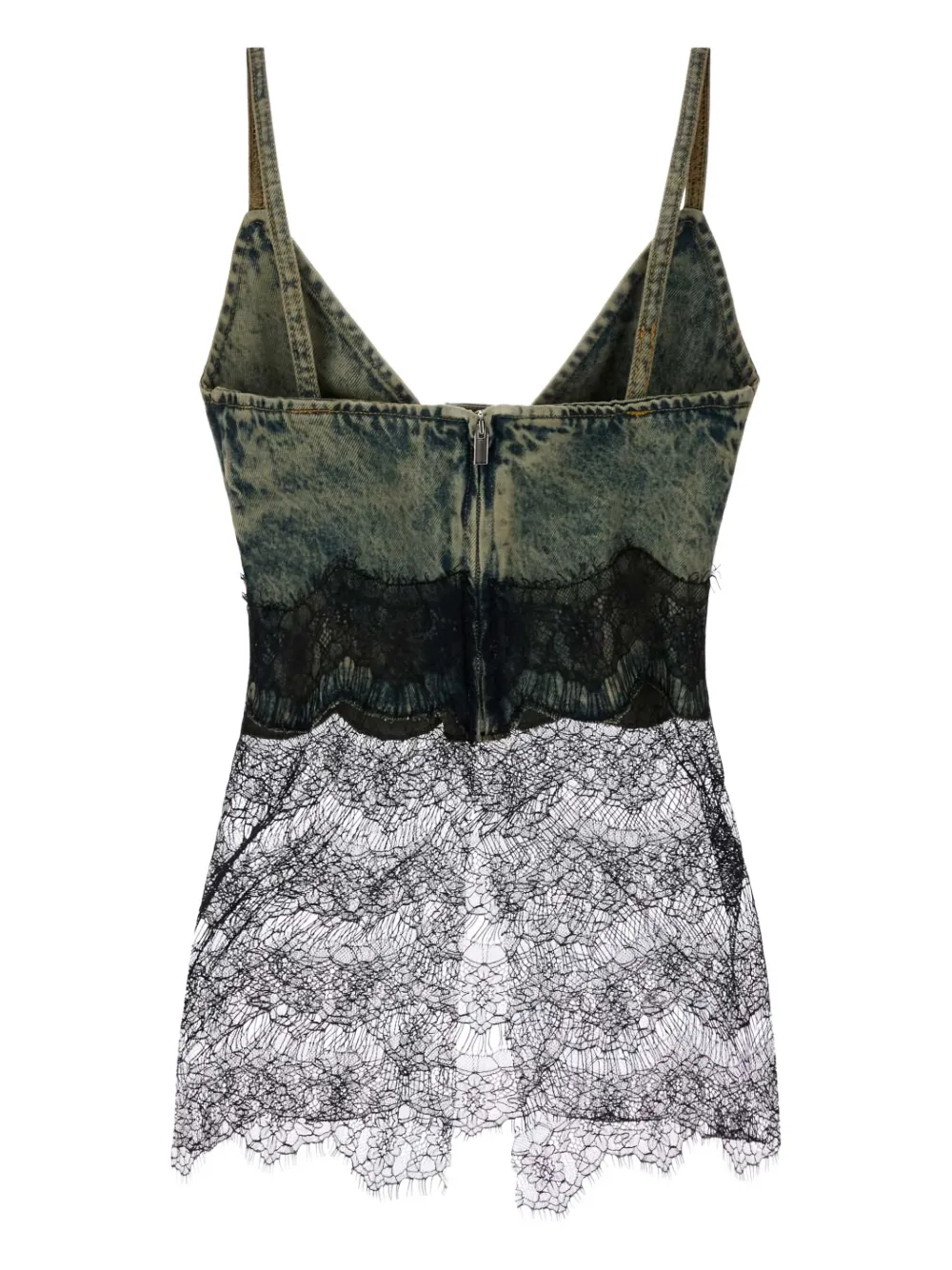 Giuseppe Di Morabito Denim top met kant Blauw