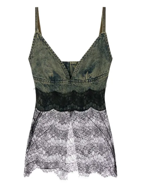 Giuseppe Di Morabito denim lace top