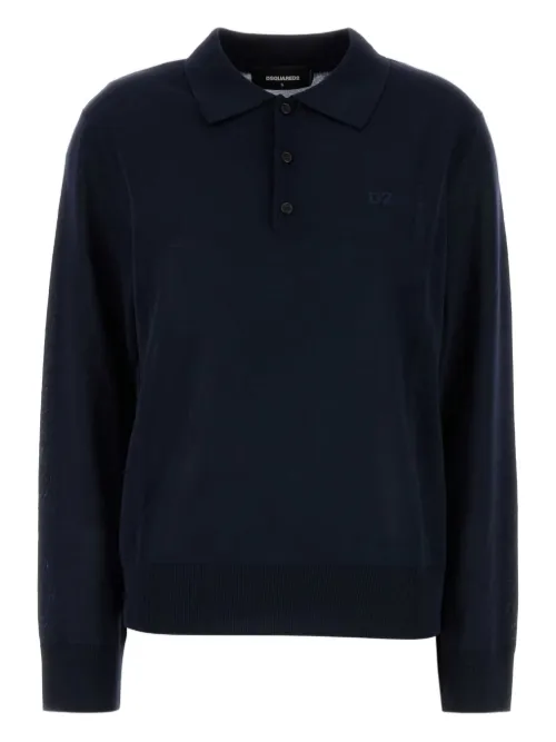 Polo à logo brodé - DSQUARED2 - Modalova