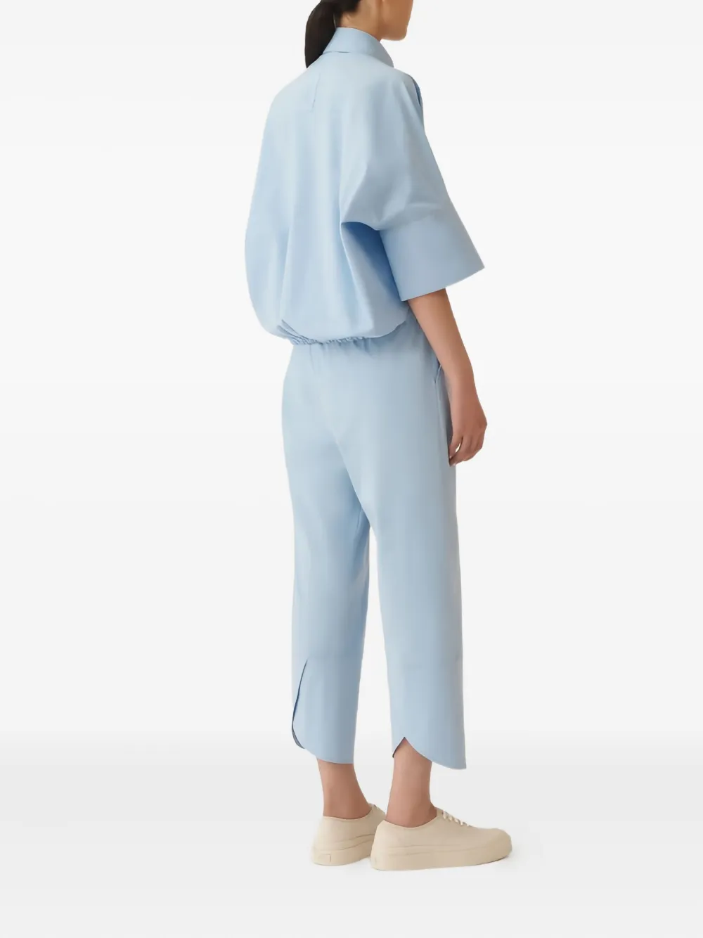 Fabiana Filippi Boxy blouse met elastische afwerking Blauw