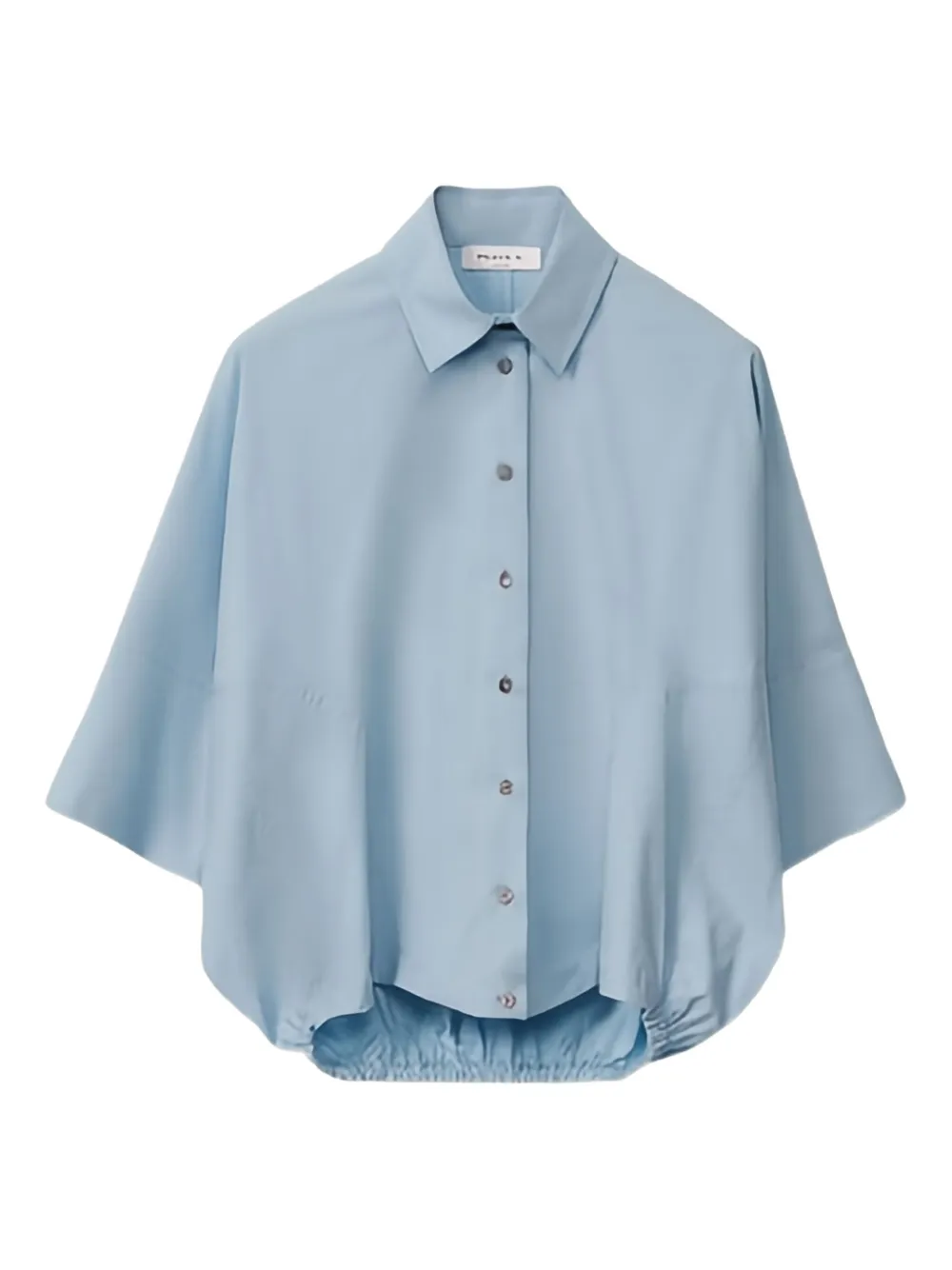 Fabiana Filippi Boxy blouse met elastische afwerking Blauw