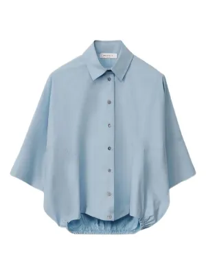 美品 FABIANA FILIPPI ファビアナフィリッピ ストライプ柄 ショートスリーブ 半袖 メッシュ プルオーバー ブラウス Lサイズ ホワイト レディース 古着 中古 USED レディース ブラウス＆シャツ | コットン、シルク、サテン