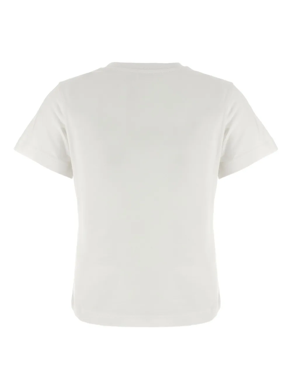 Moncler Katoenen T-shirt met geborduurd logo Wit