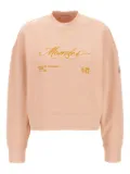 Moncler embroidered crew-neck sweatshirt - Pink