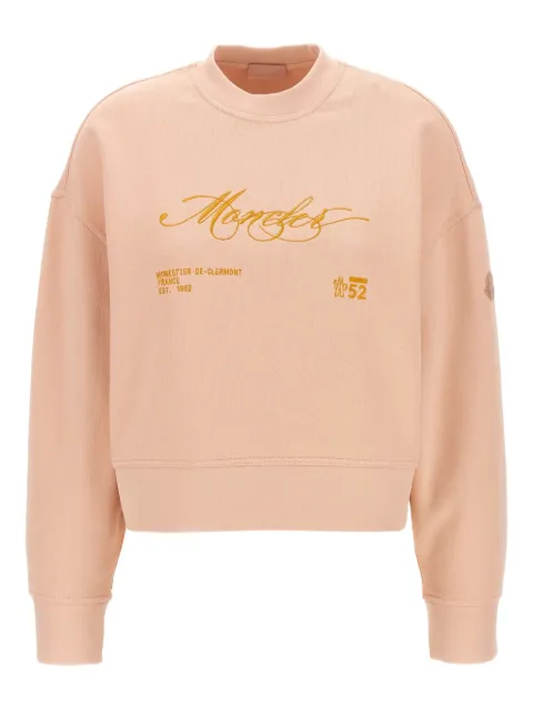 Moncler embroidered crew-neck sweatshirt