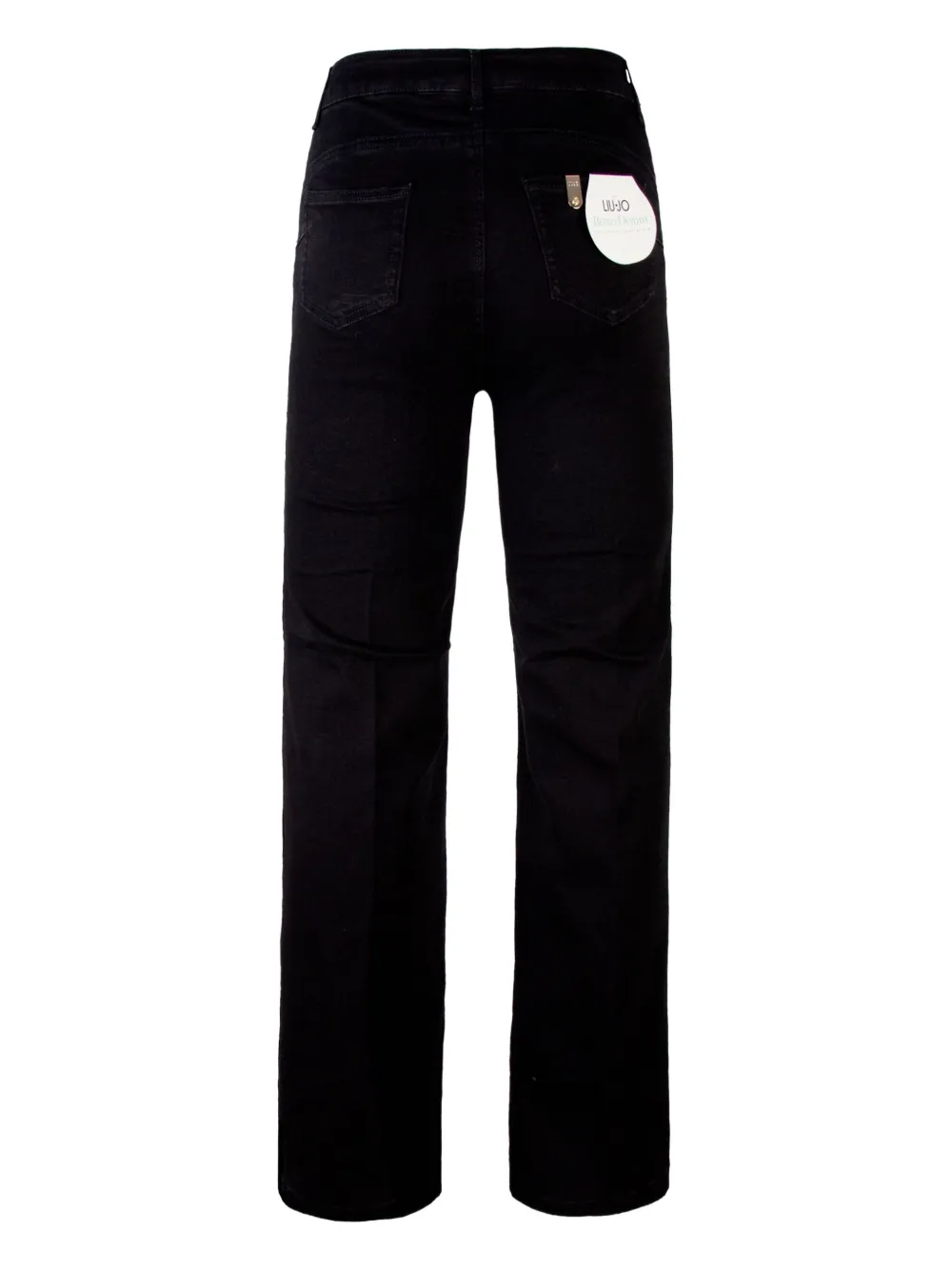 LIU JO ring-detail jeans Zwart
