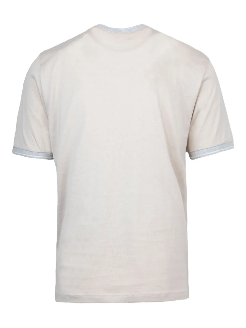 Eleventy ribbed-trim T-shirt Beige