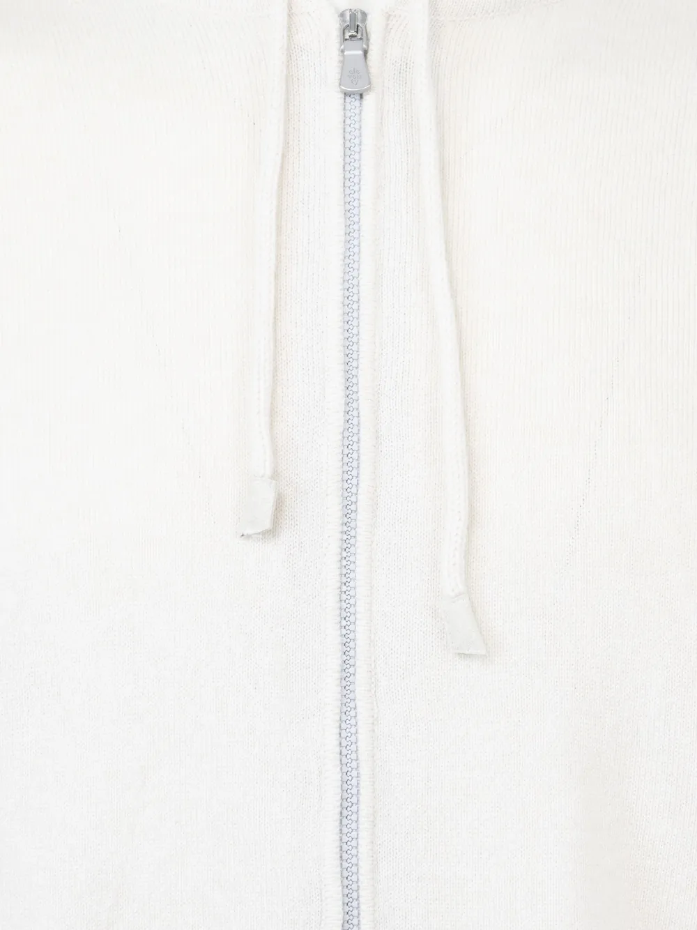 Eleventy Kasjmier trui met capuchon en rits Beige
