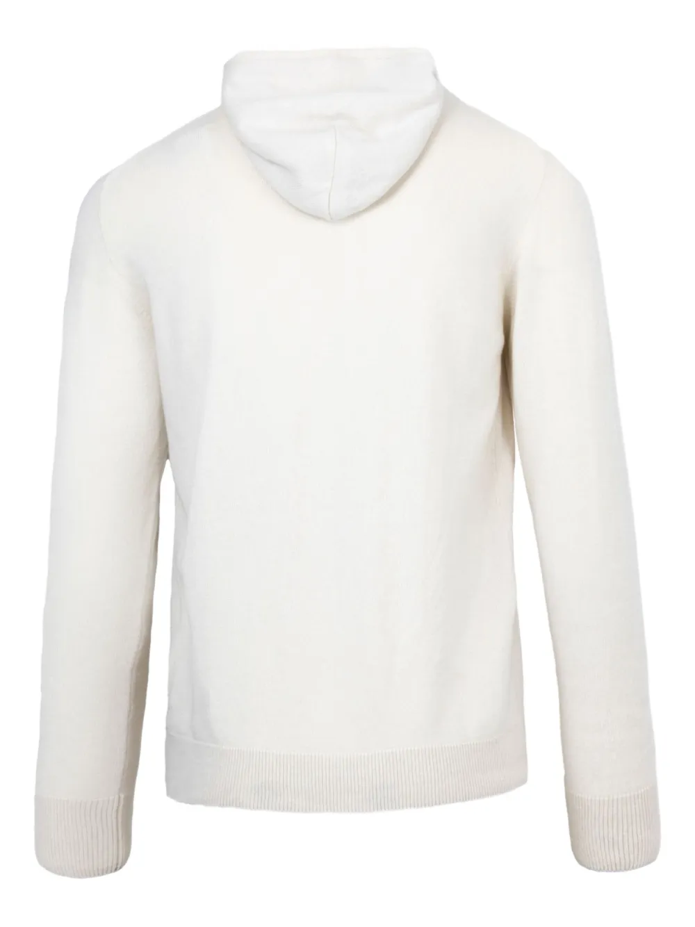 Eleventy Kasjmier trui met capuchon en rits Beige