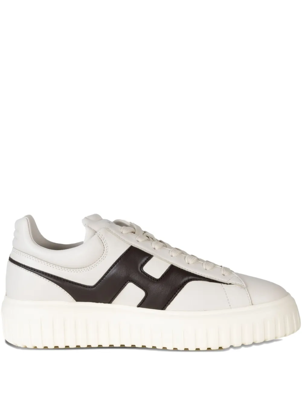 Hogan H-Stripe leather sneakers Neutrals