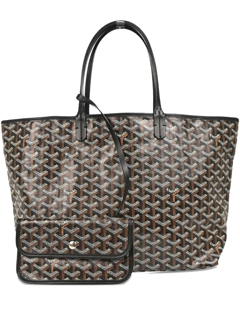 Pre-owned Goyard 2014 Saint Loius Pm Tote Bag In Black
