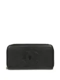CHANEL Pre-Owned 2018 embossed interlocking CC logo zip wallet - Black