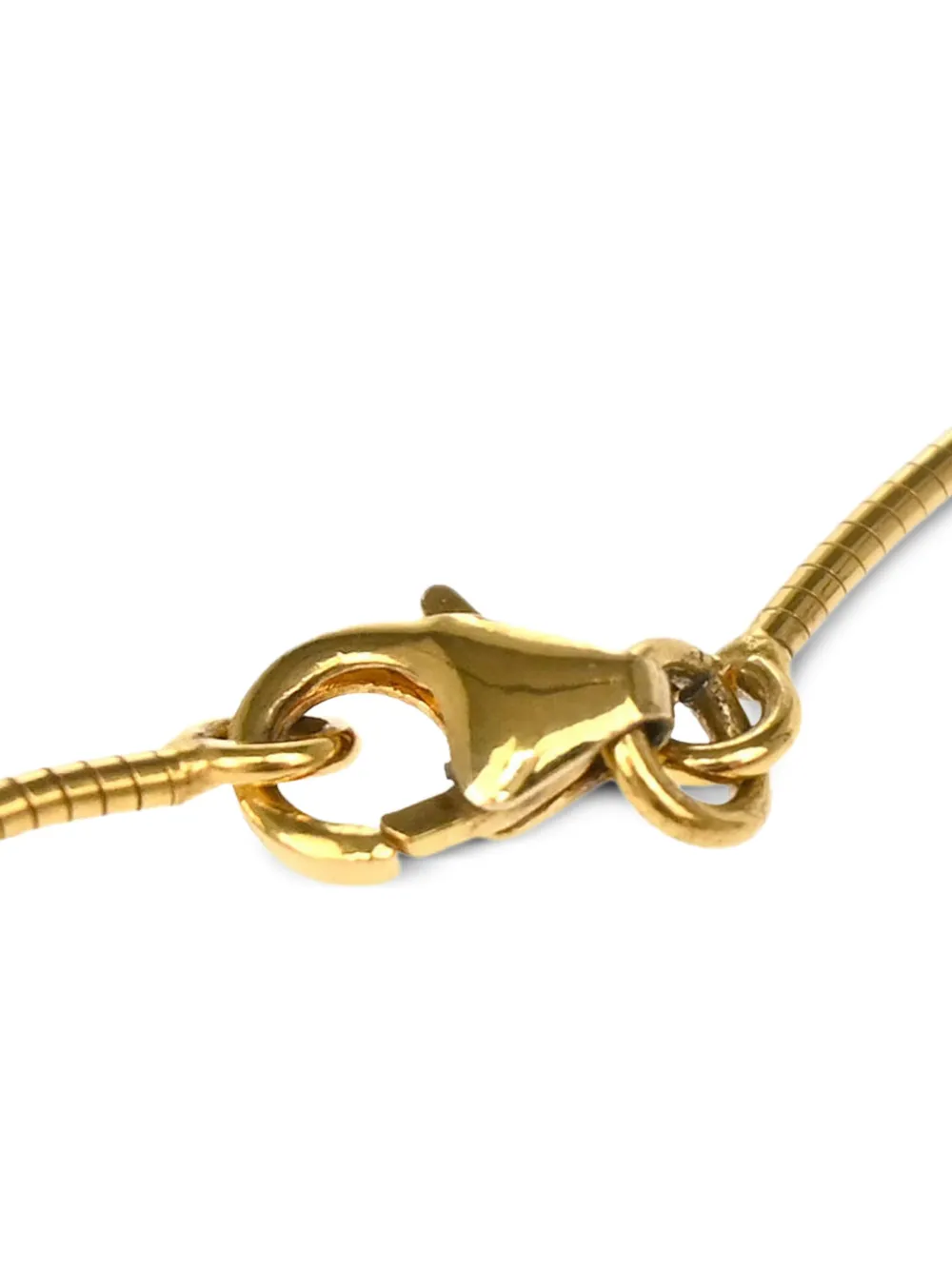Pre-owned Hermes 2010s Pop H Necklace In Gold