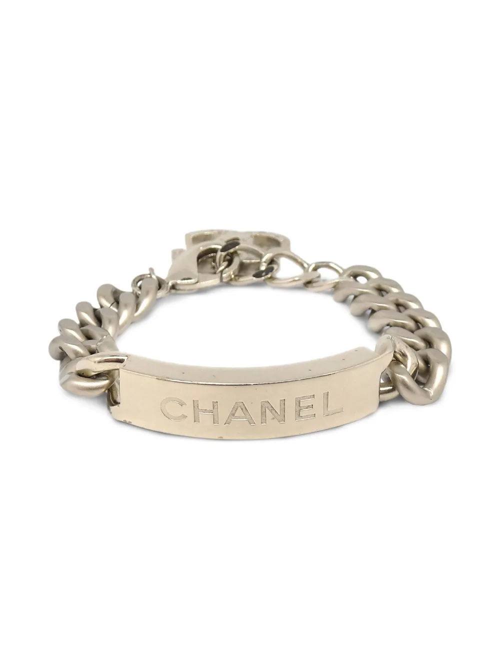 CHANEL Pre-Owned 2015 ココマーク チェーンブレスレット - シルバートーン CHANEL Pre-Owned 2015 ココマーク チェーンブレスレット - シルバートーン