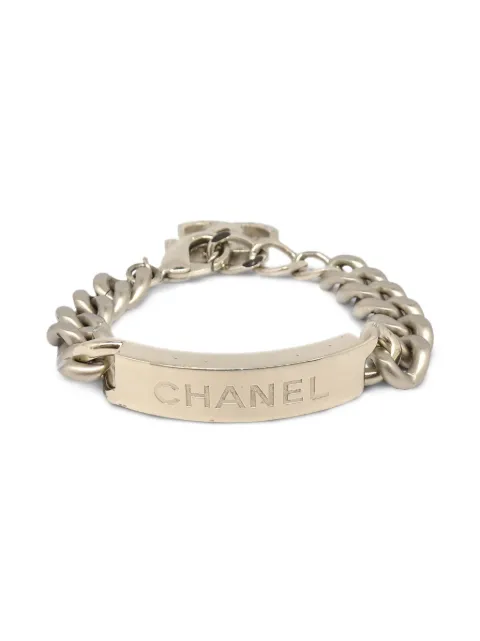 CHANEL Pre-Owned 2015 interlocking CC logo chain bracelet
