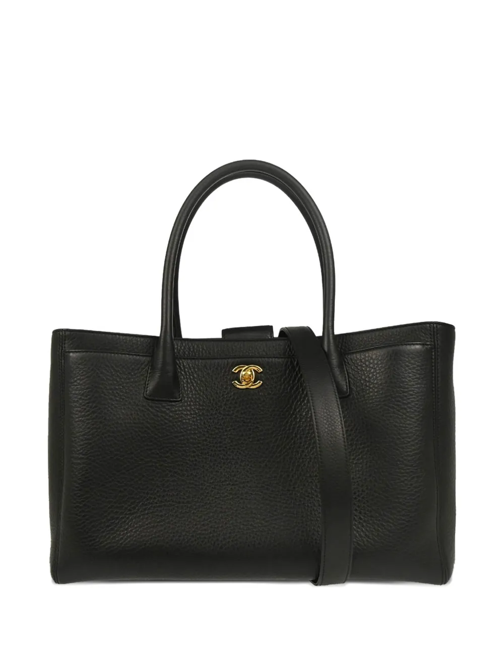CHANEL Pre-Owned 2014 エグゼクティブ Cerf ハンドバッグ - ブラック CHANEL Pre-Owned 2014 エグゼクティブ Cerf ハンドバッグ - ブラック