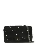 CHANEL Pre-Owned 2014 pearl-shearling shoulder bag - Black
