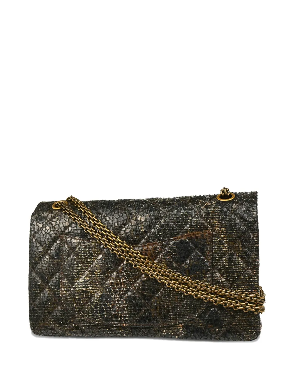 CHANEL Pre-Owned 2009 Double Flap lacquer tweed shoulder bag | Pre-Owned | Image 2