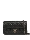 CHANEL Pre-Owned 2014 diamond-quilted leather-chain shoulder bag - Black