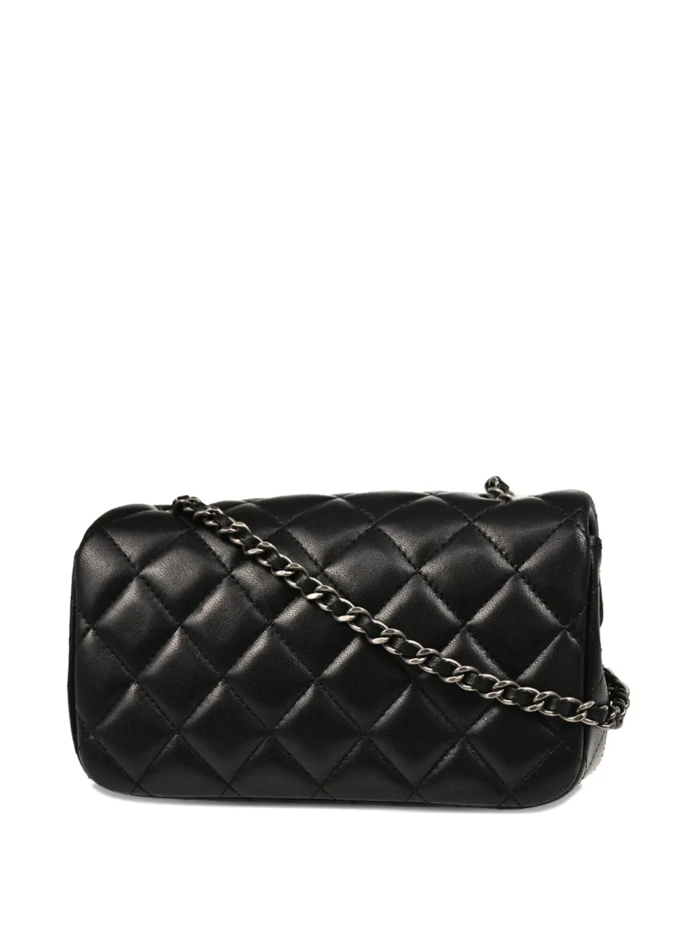 CHANEL Pre-Owned 2014 diamond-quilted leather-chain shoulder bag | Pre-Owned | Image 2