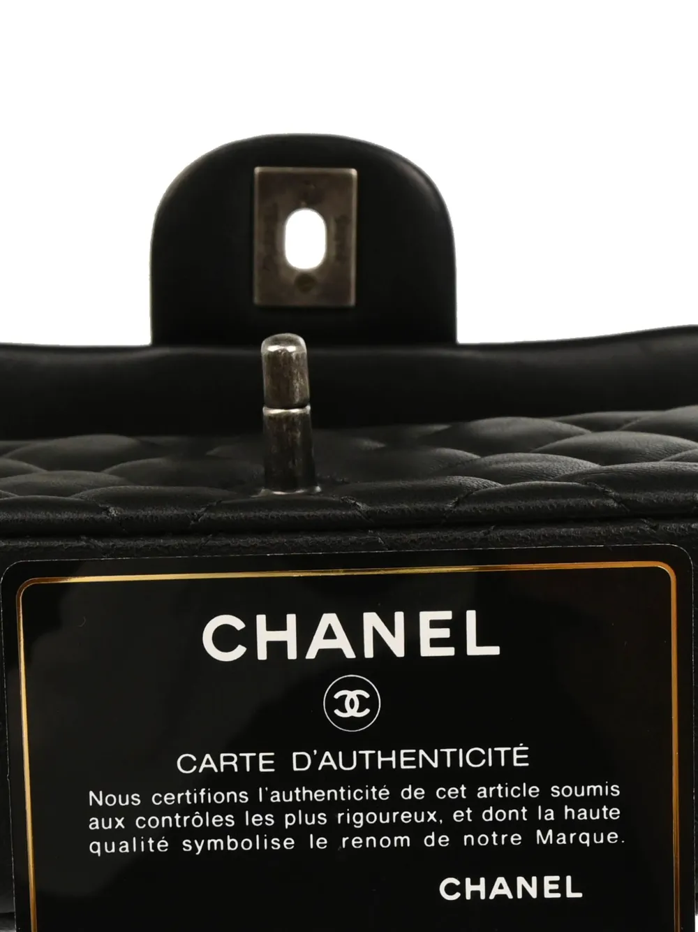 Pre-owned Chanel 2014 Diamond-quilted Leather-chain Shoulder Bag In Black