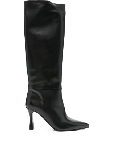 Evaluna 90mm pointed-toe leather knee-high boots